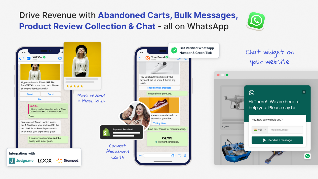 WhatsApp Chat & Abandoned Cart