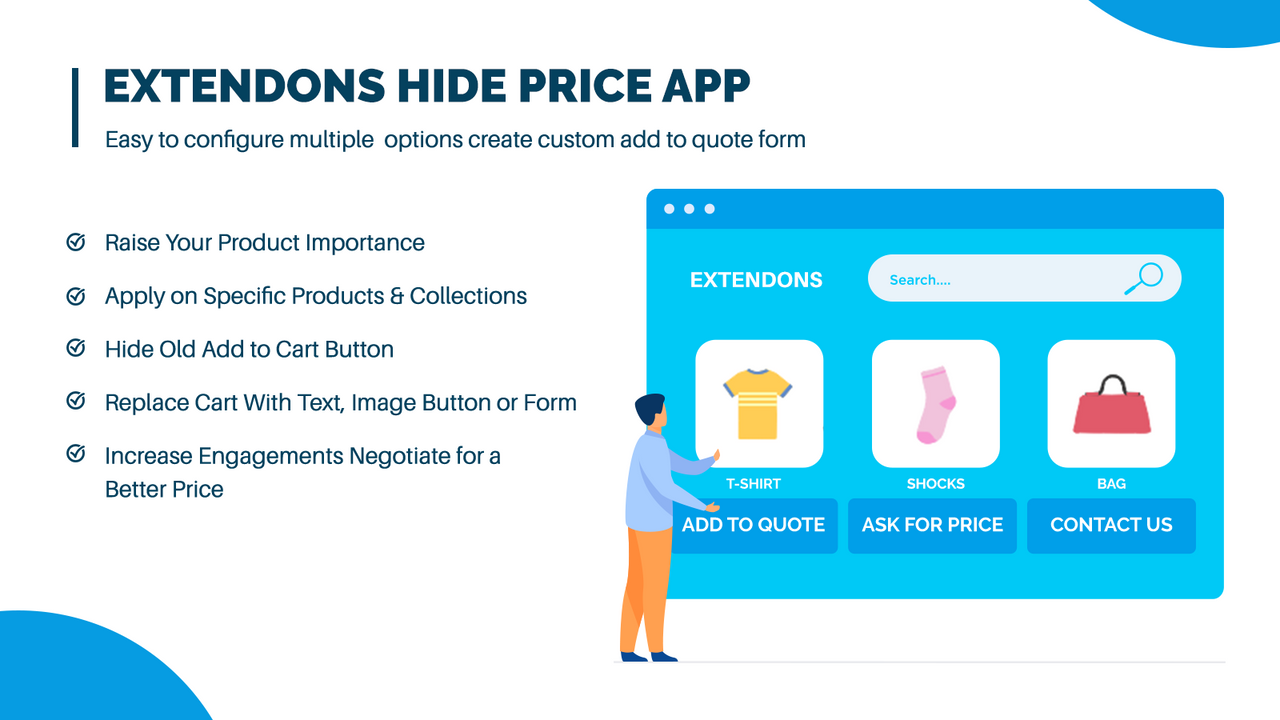Extendons Hide Price App