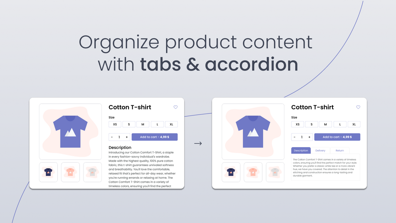 Tabs: SEO product tabs with AI