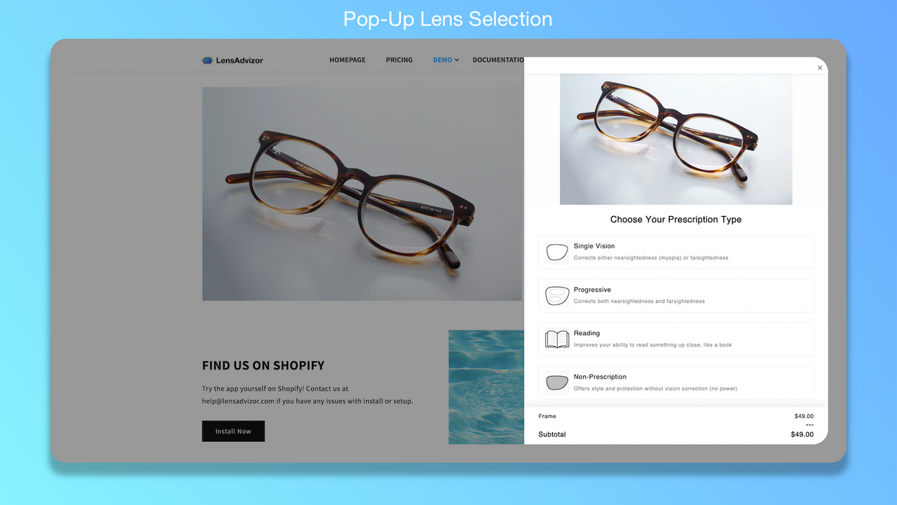 LensAdvisor: Prescription Lens