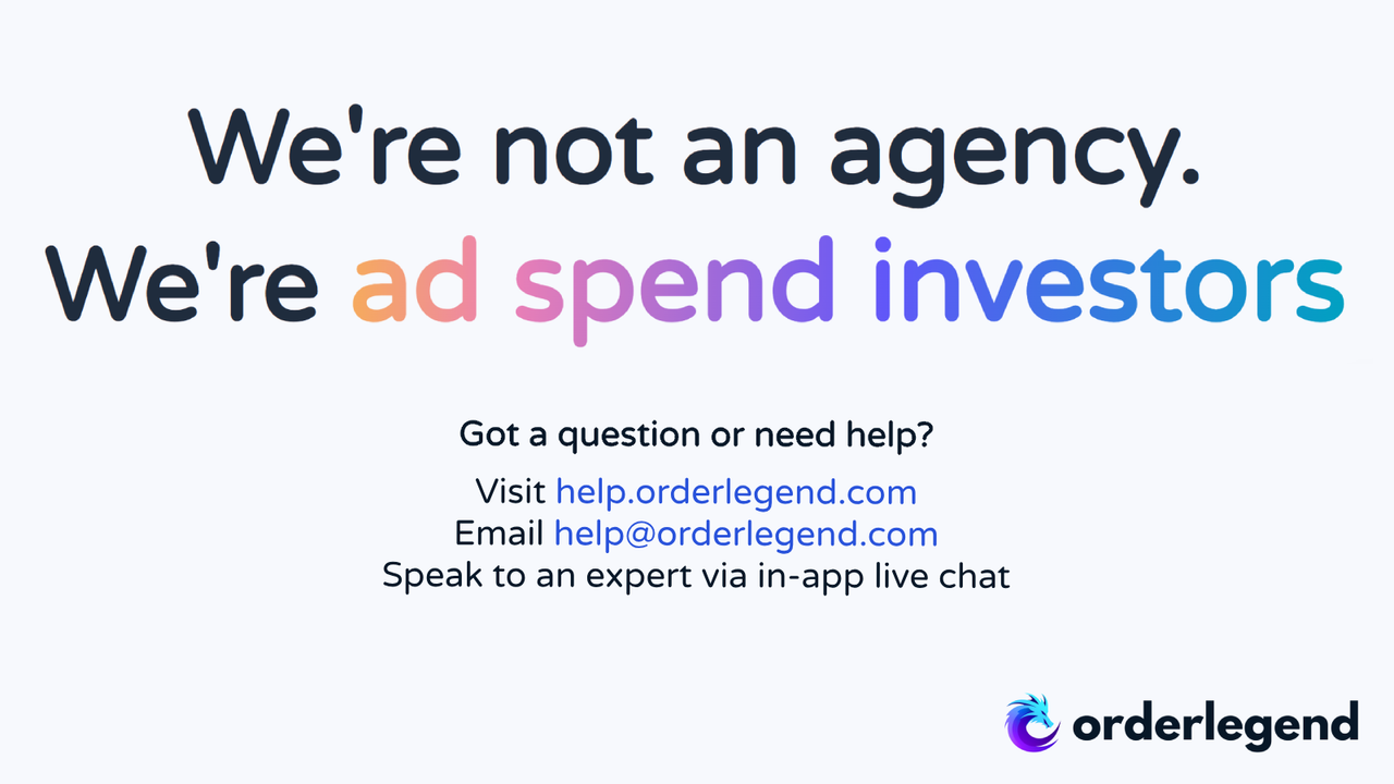 We're not an agency, we're ad spend investors powered by tech