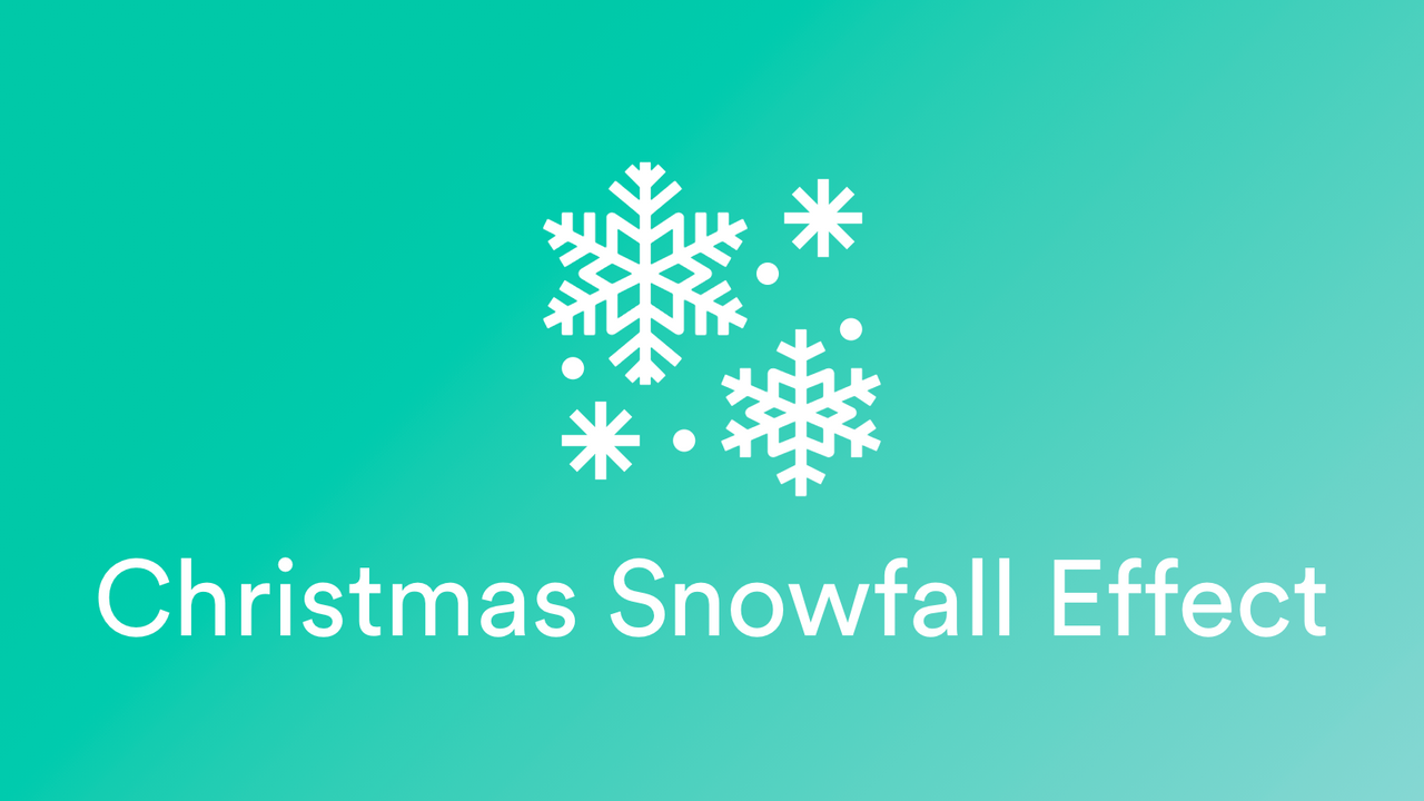RT: Christmas Snowfall Effects