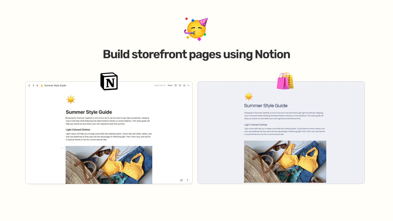 Blockparty Notion Page Builder