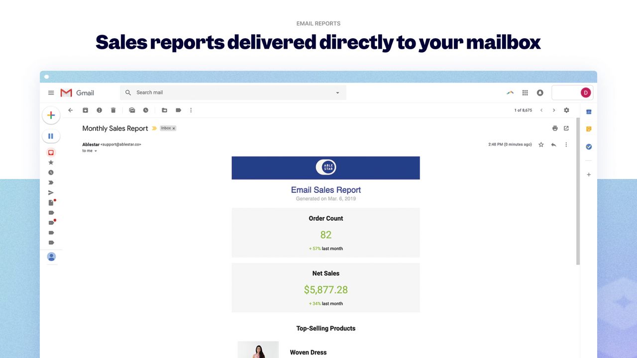 Ablestar Email Reports