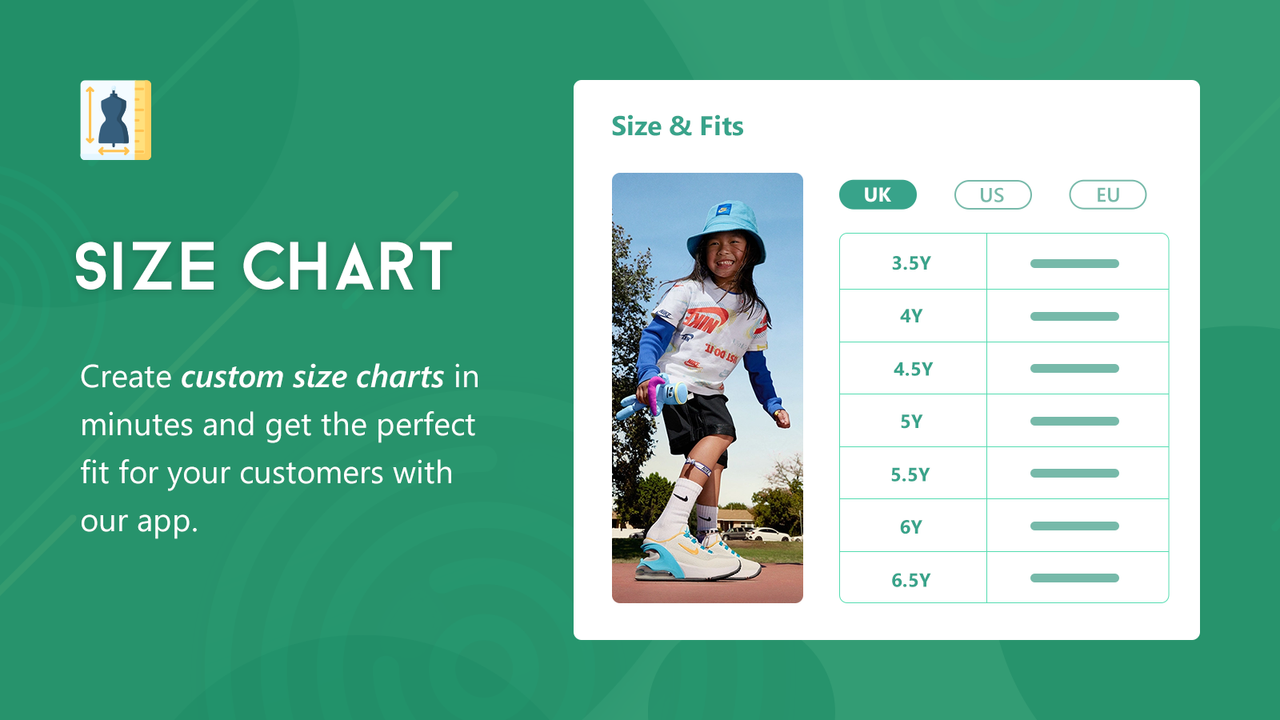 SizeWise: size guide & chart