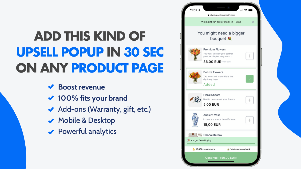 Island ‑ Product Page Upsell