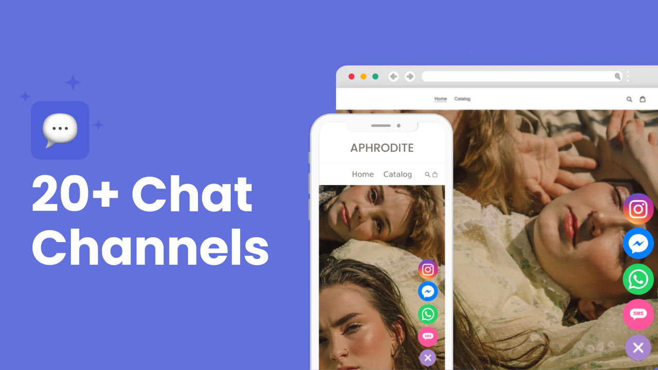 Chaty: WhatsApp & Chat buttons
