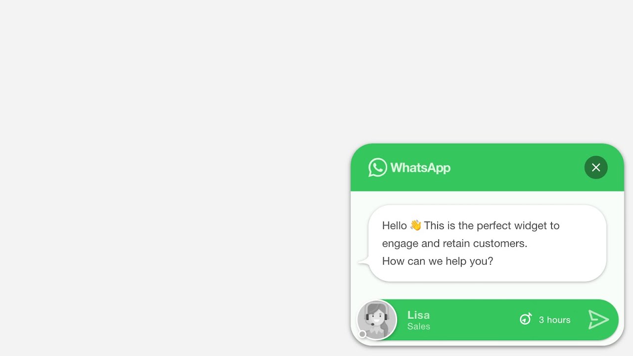 Supchat Whatsapp Button