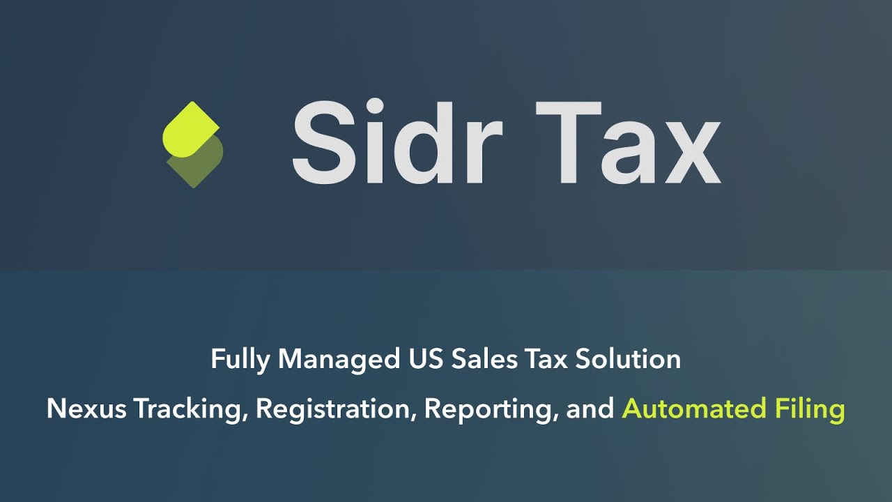 Sidr ‑ Sales Tax Automation