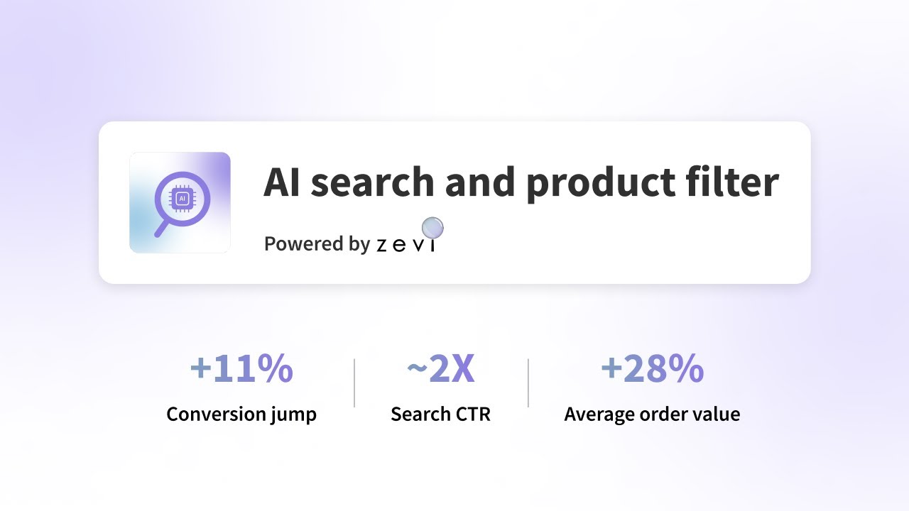 Zevi AI Search &Product Filter