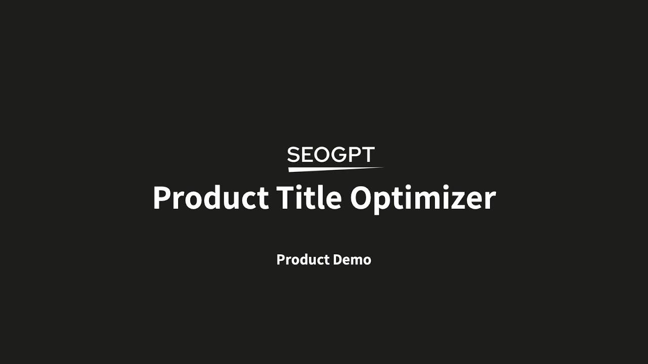 SEOGPT Shop Content Optimizer