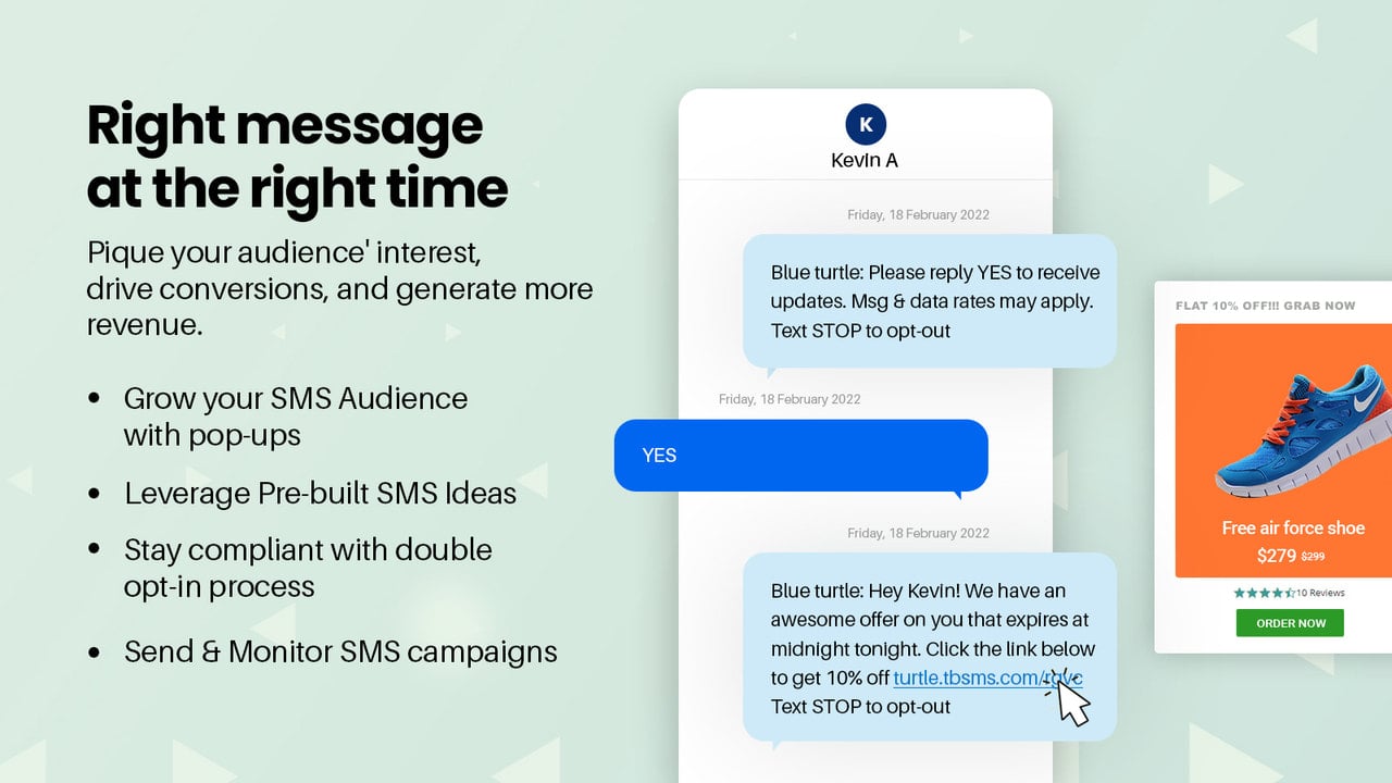 Send attention-grabbing SMS to your audience
