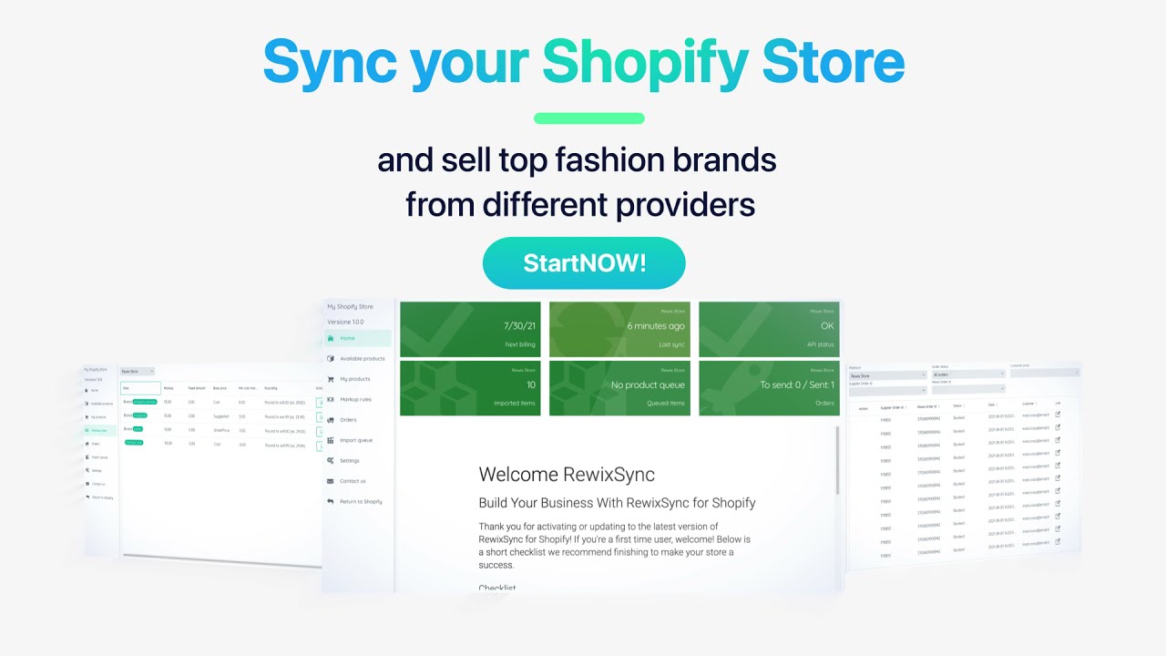 Fill your shop with endless dropshipping options and minimize risk with RewixSync.