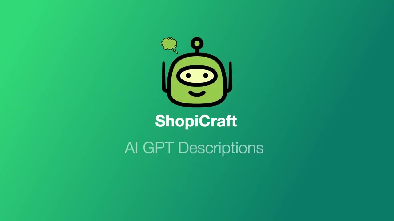 ShopiCraft‑AI Descriptions