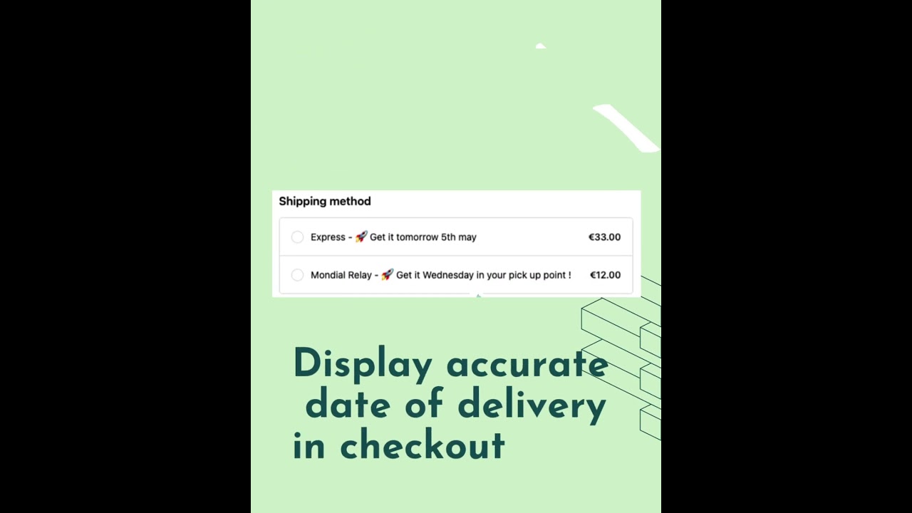 Optimize checkout experience with dynamic delivery labels, translations, and explicit shipping delay information.