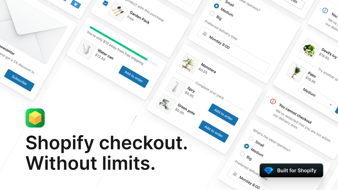 Shopify Checkout. Without limits.