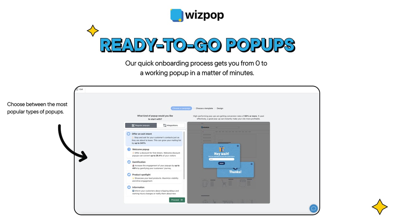 Wizpop: Data collection popups