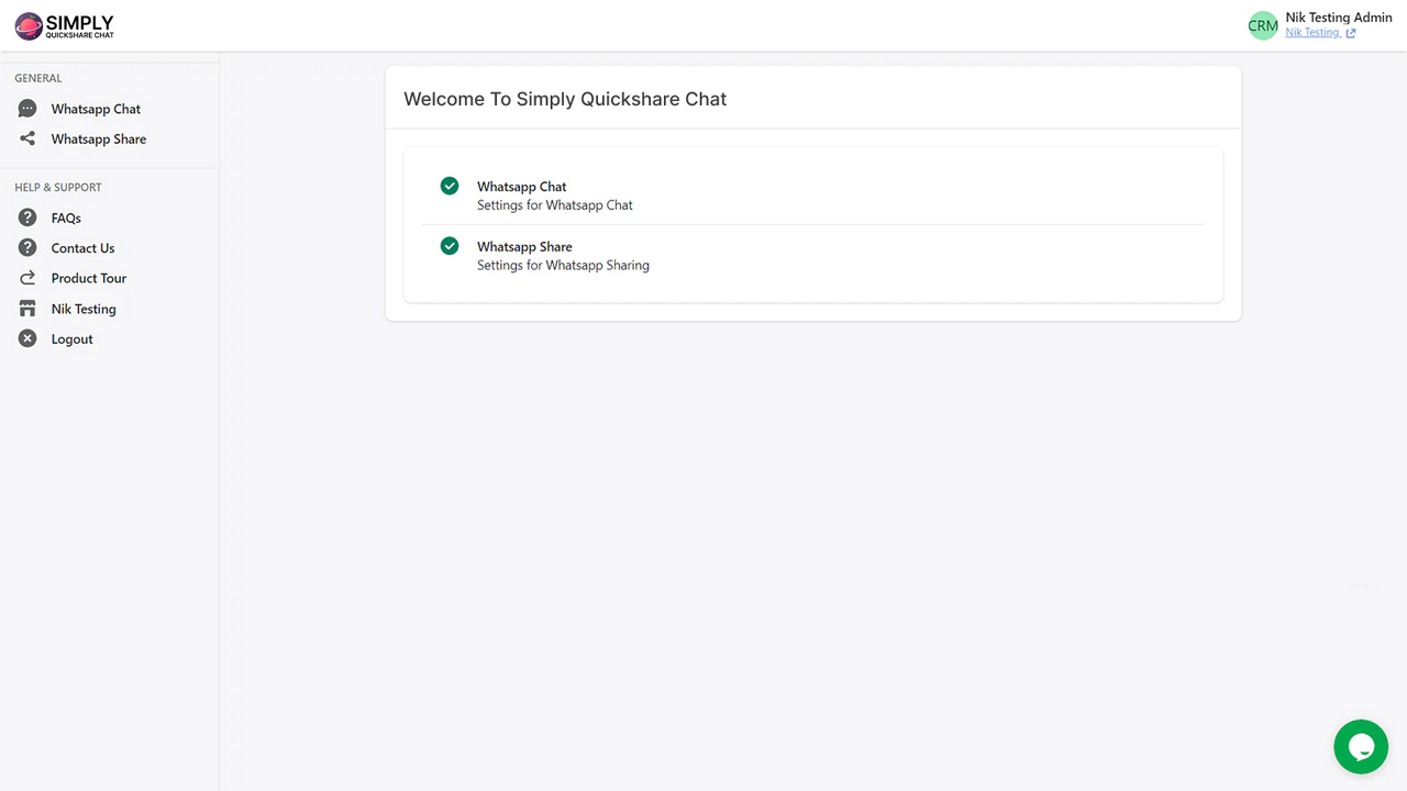 Simply Quickshare Chat
