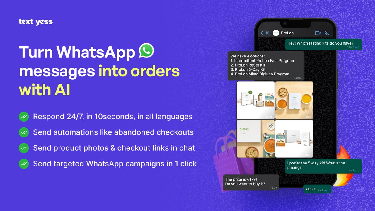 TextYess: AI WhatsApp Chatbot