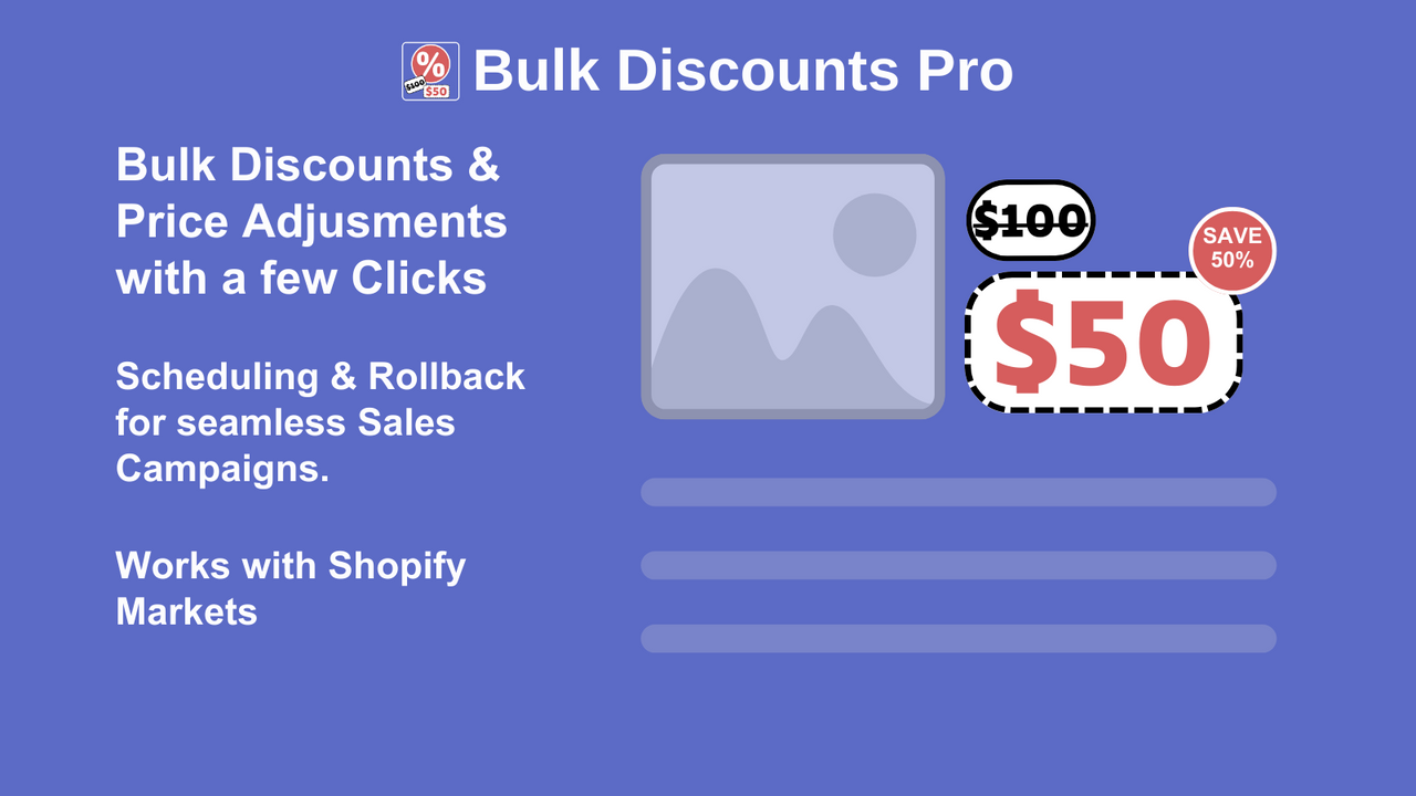 Bulk Discounts Pro Sale Prices