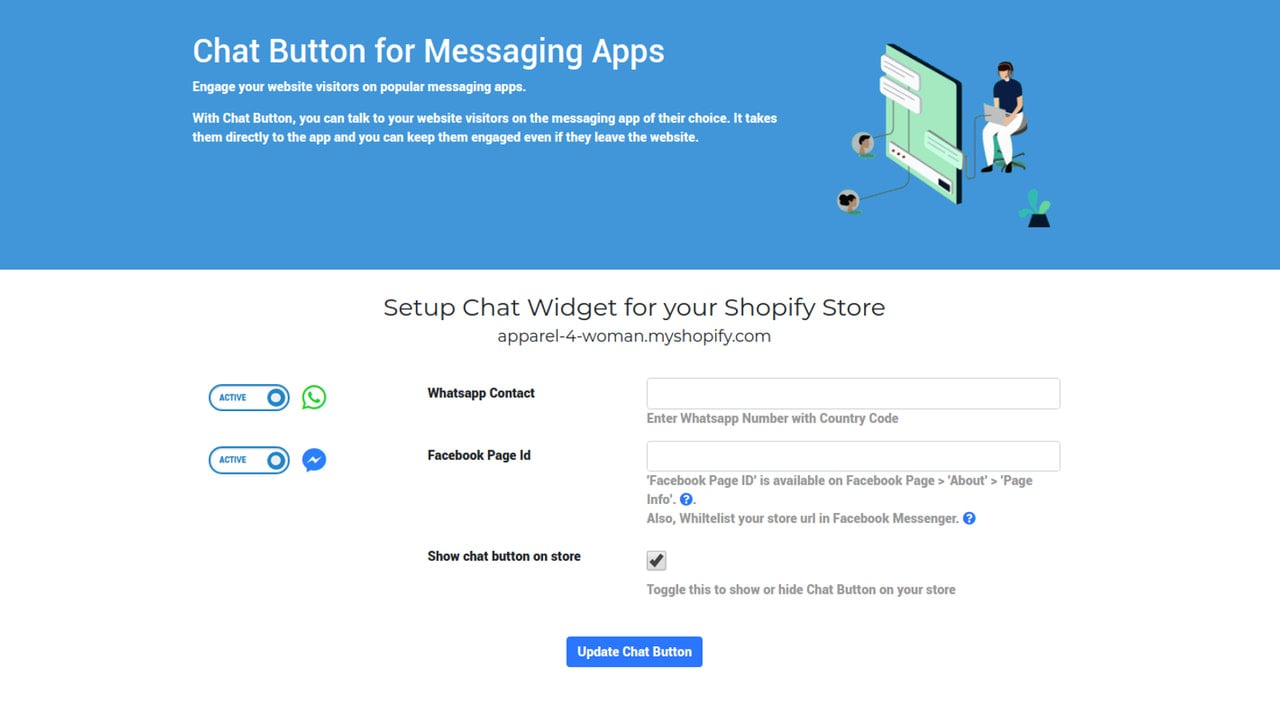 Autochat Messaging Button