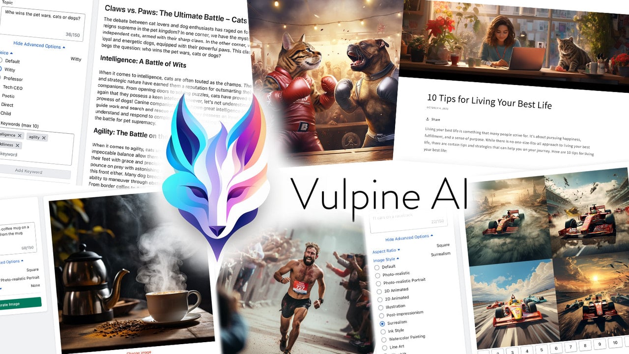 Vulpine AI: SEO Blogs & Images