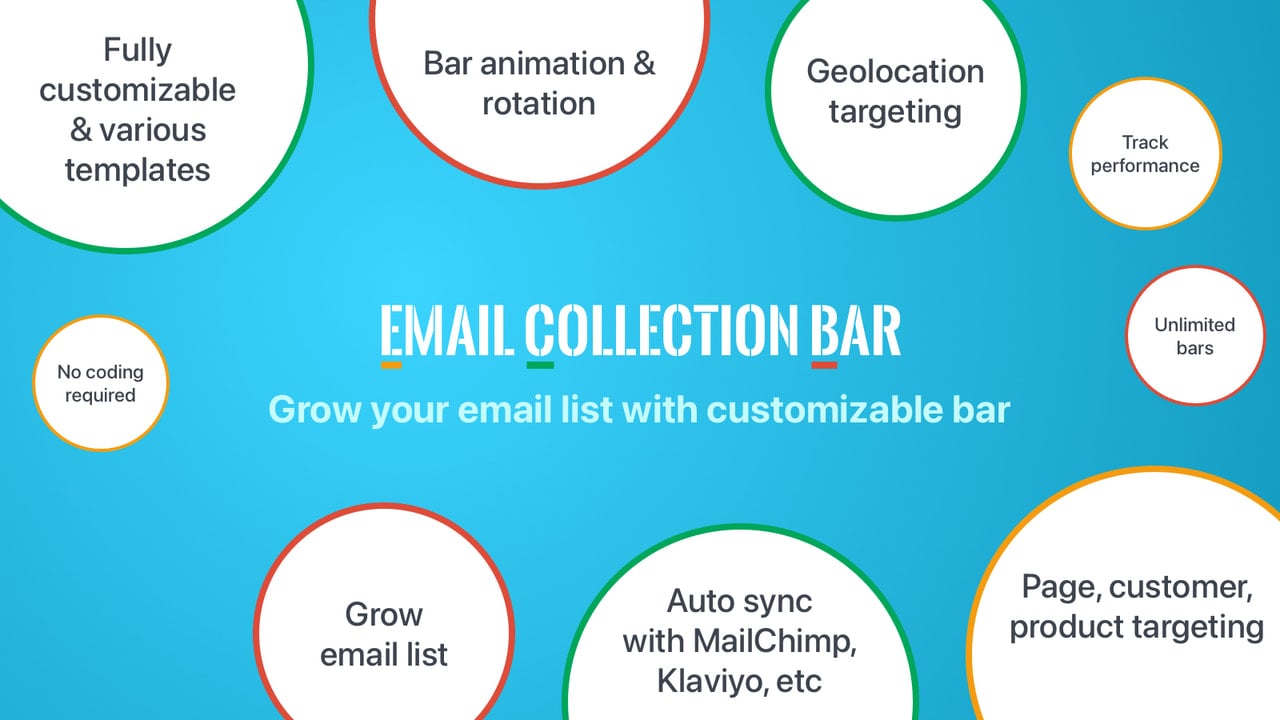 Email Collection Bar