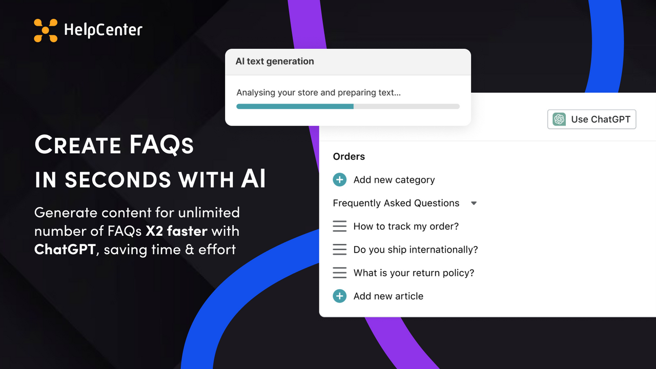 Helpcenter: AI FAQ Page