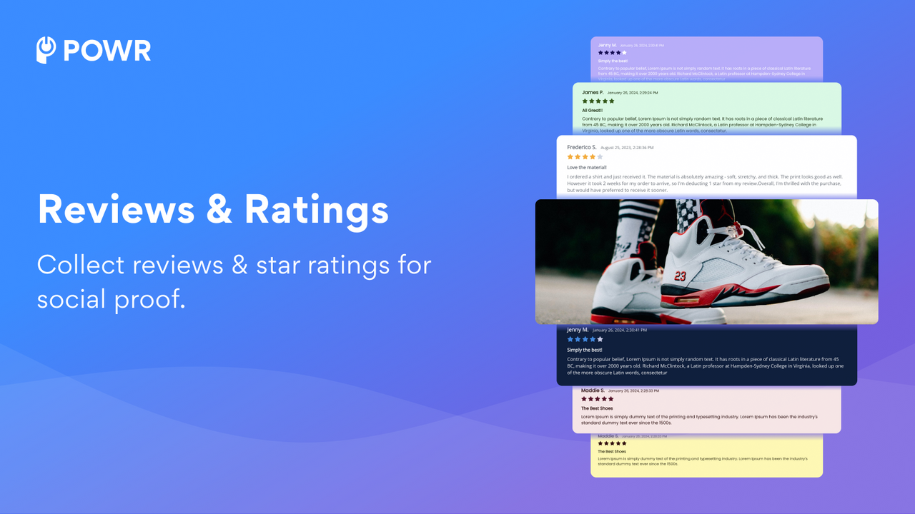 POWR: Reviews + Star Ratings