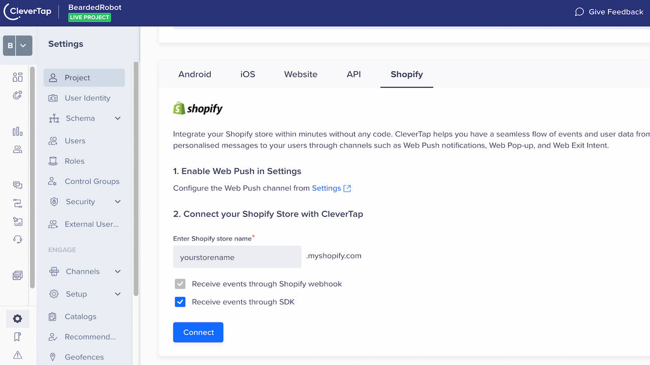 Shopify Store Integration