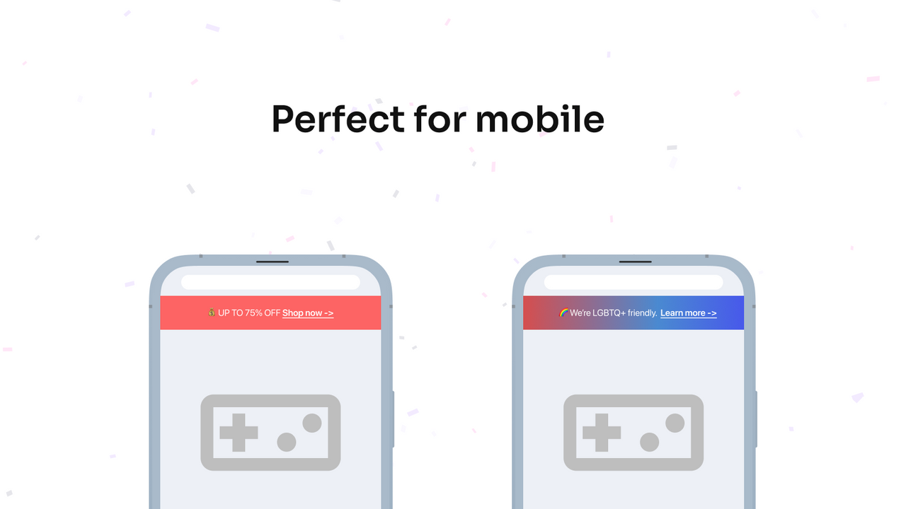 Shopify App, Cheerlink Announcement Bar, Store Design, Banner