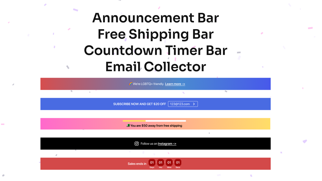 Cheerlink Announcement Bar