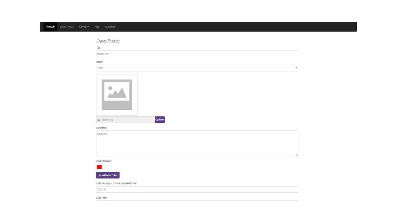 Stensiled Product Builder