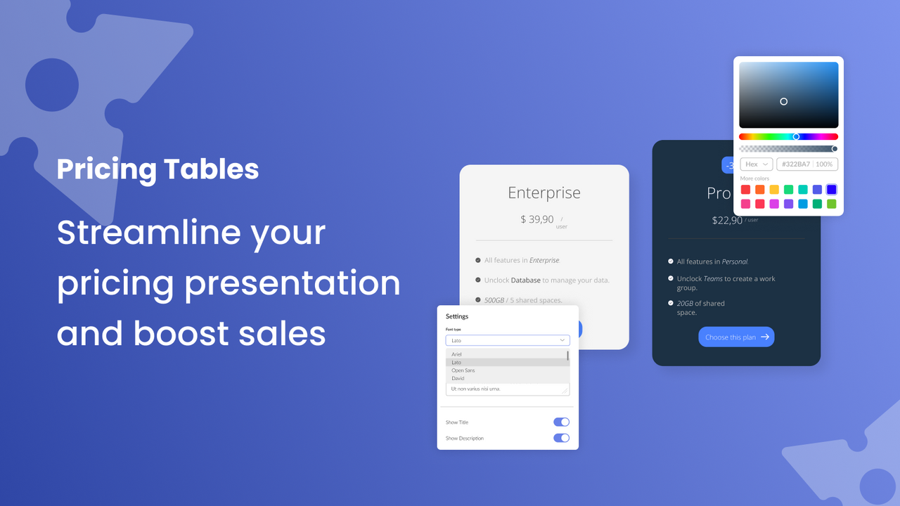Common Ninja Pricing Tables