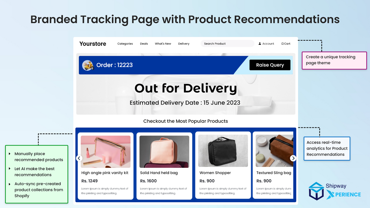 Shipway Order Tracking