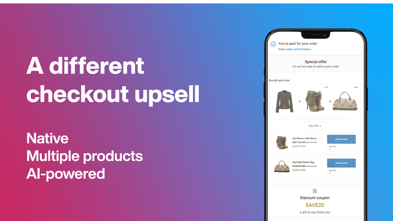 Argo AI Checkout Upsell