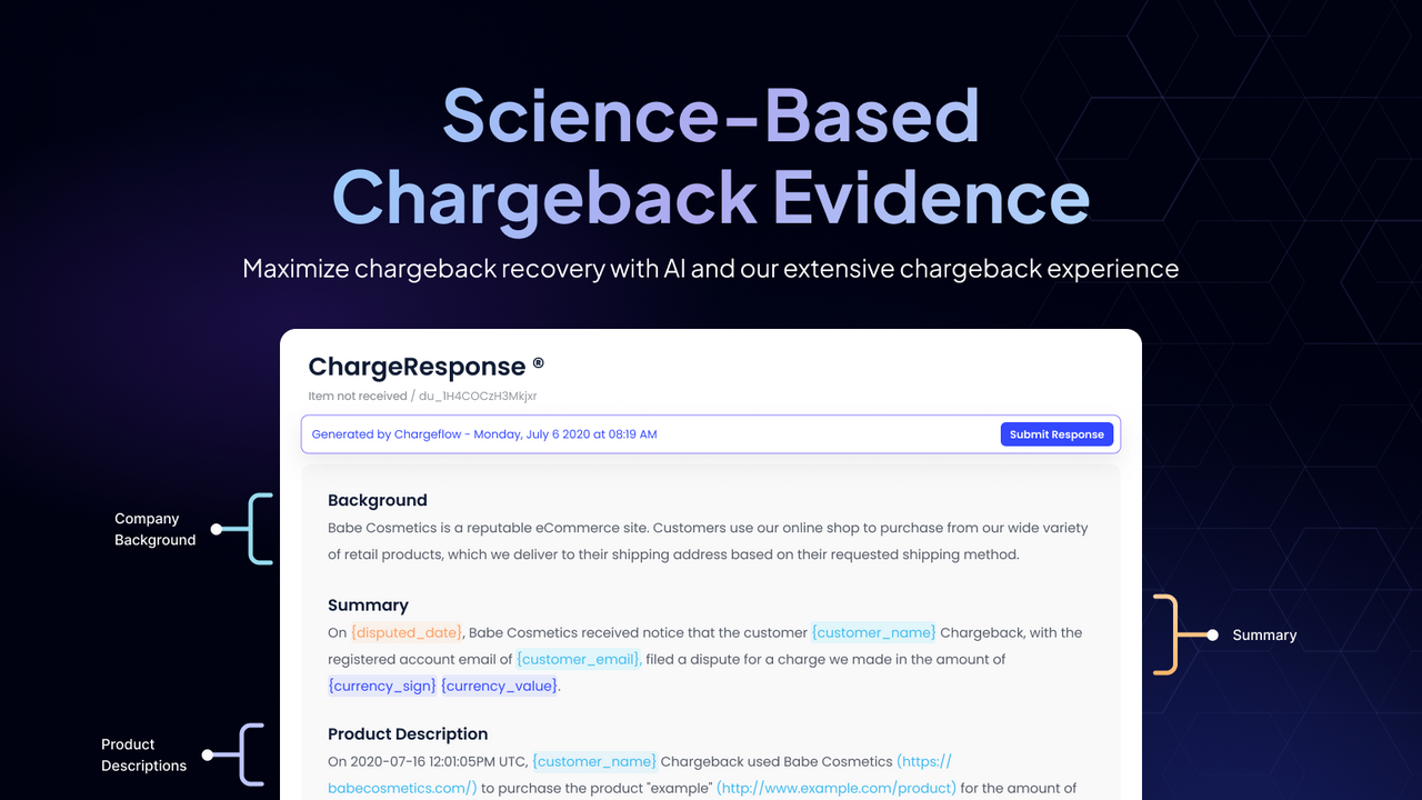 Chargeflow Automation: Science-based chargeback evidence