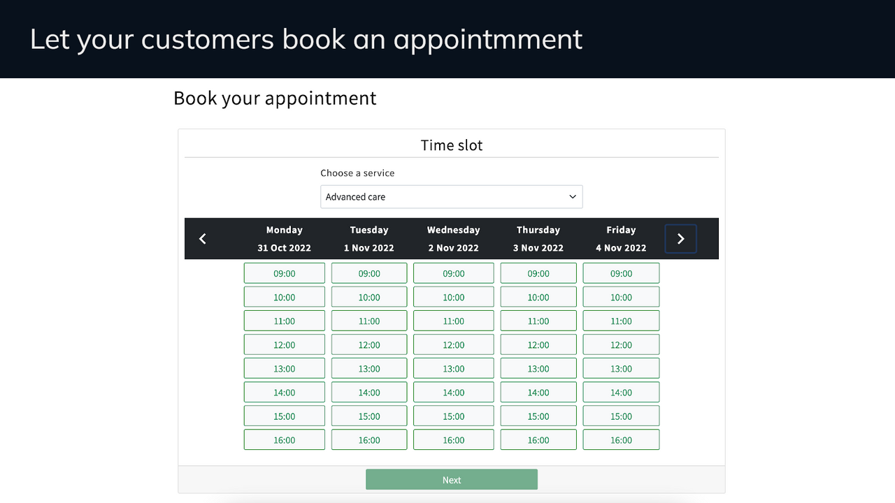 Acerill Appointment Booking