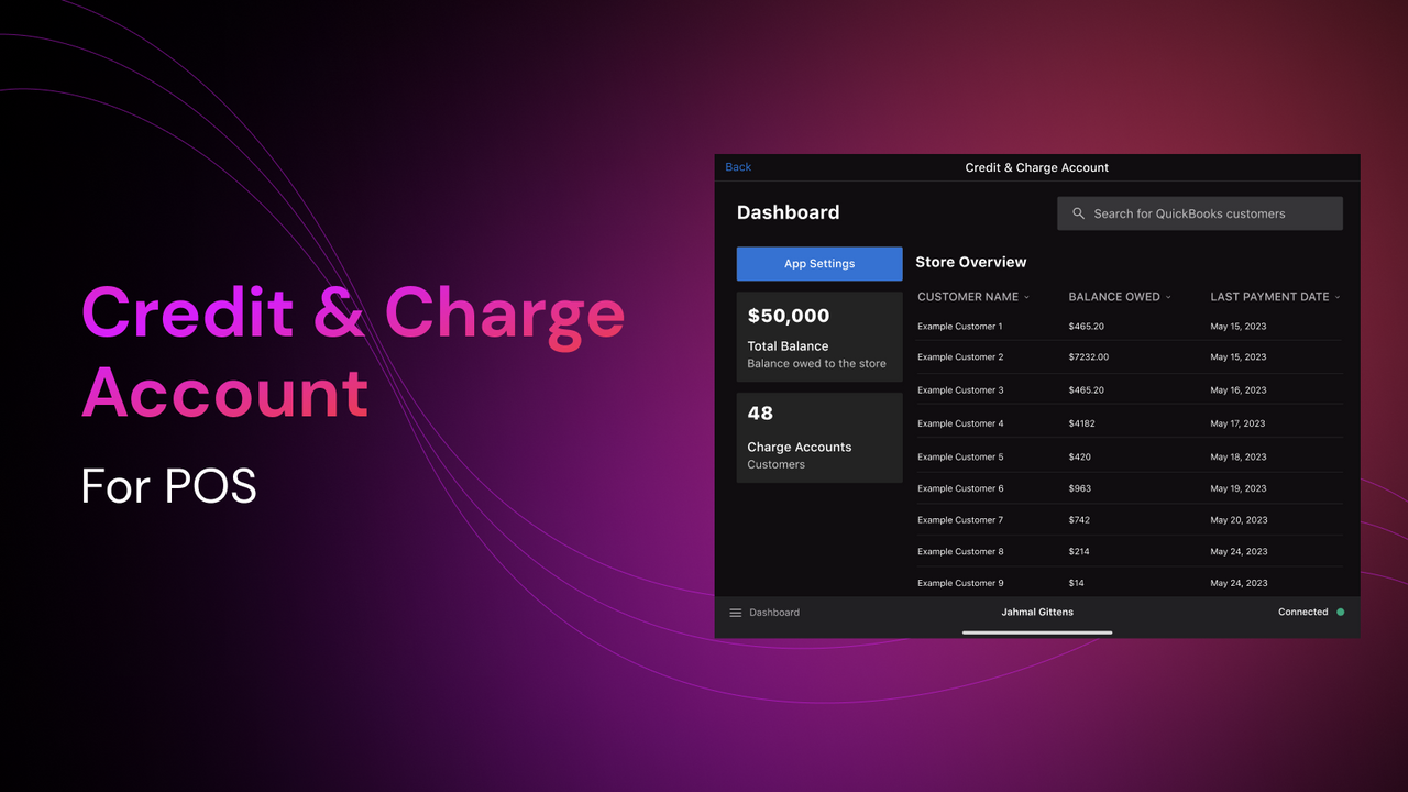 Credit & Charge Account On POS