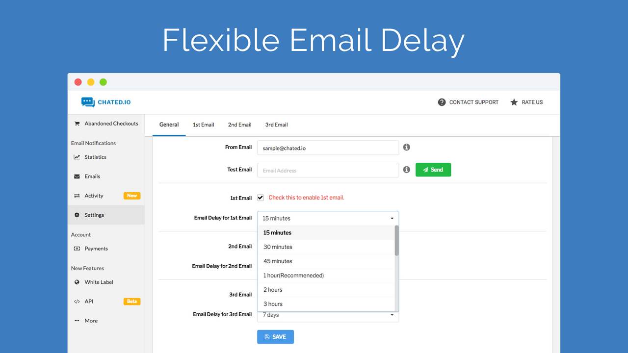Flexible Email Delay