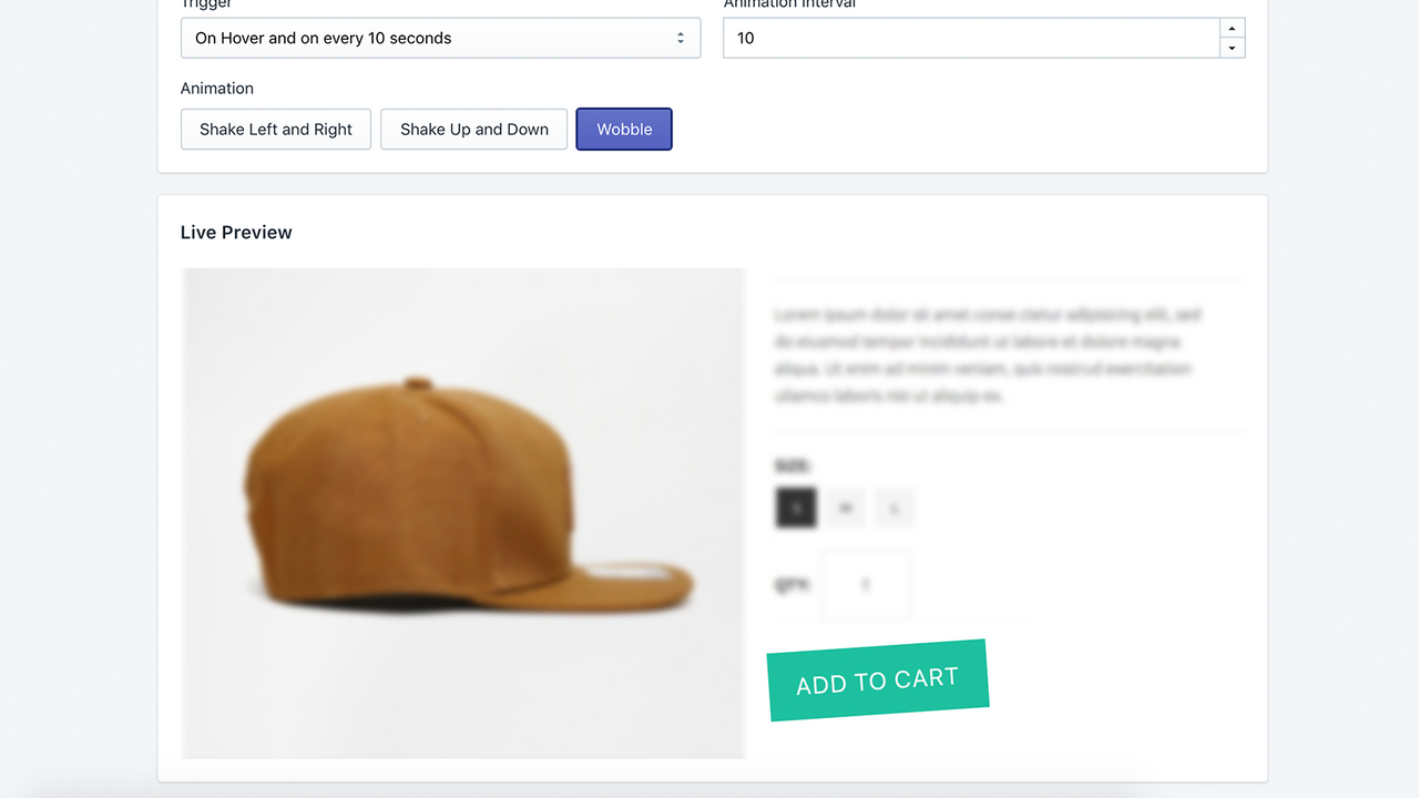 CartShaker - Shake Cart Button Shopify