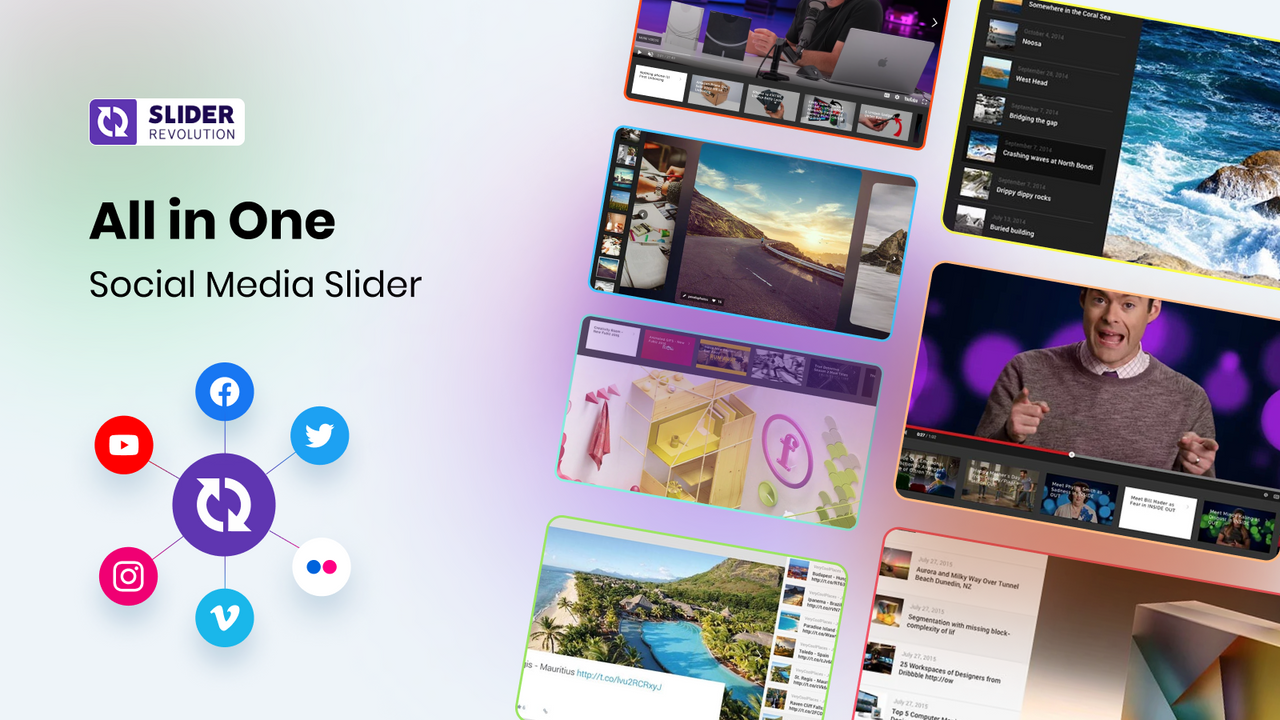 All in One Social Media Slider for Shopify, video slider