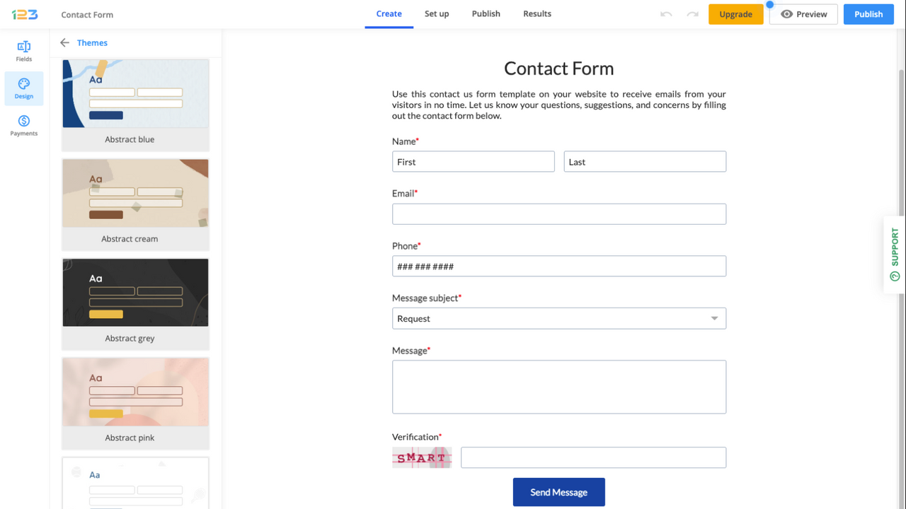 123FormBuilder Themes