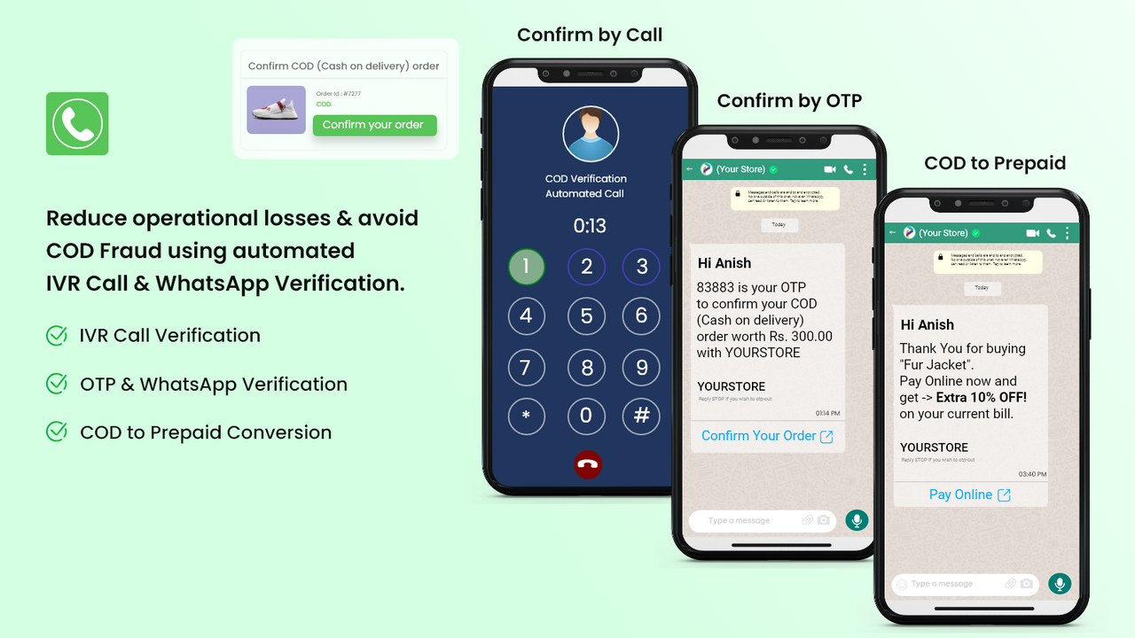 Verify COD | COD to Prepaid