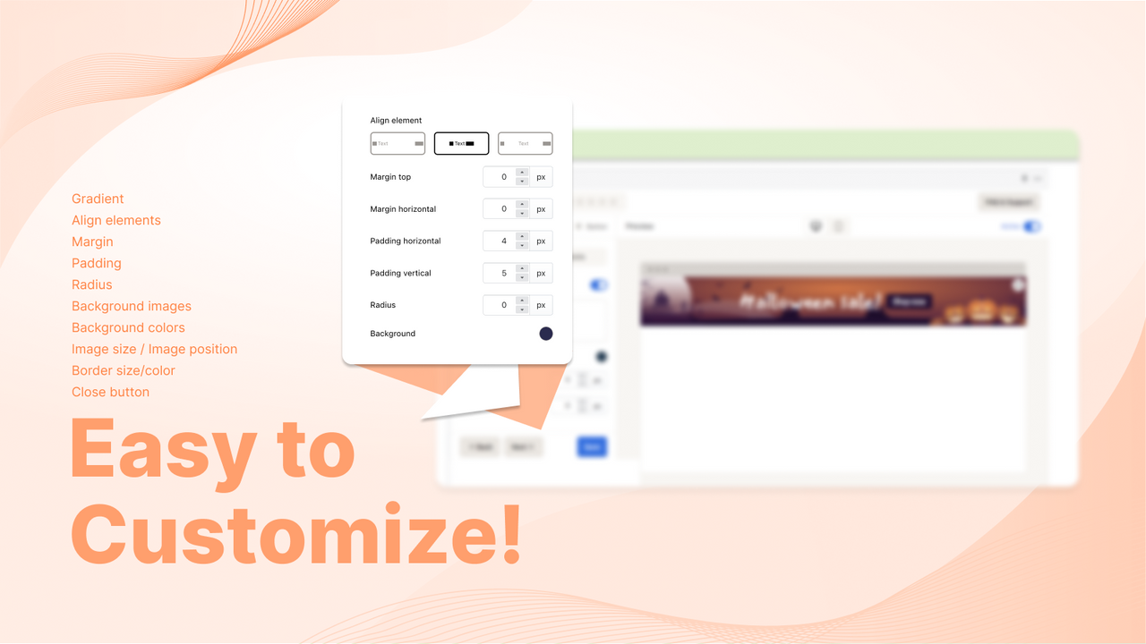 Customized Discount Banner Example