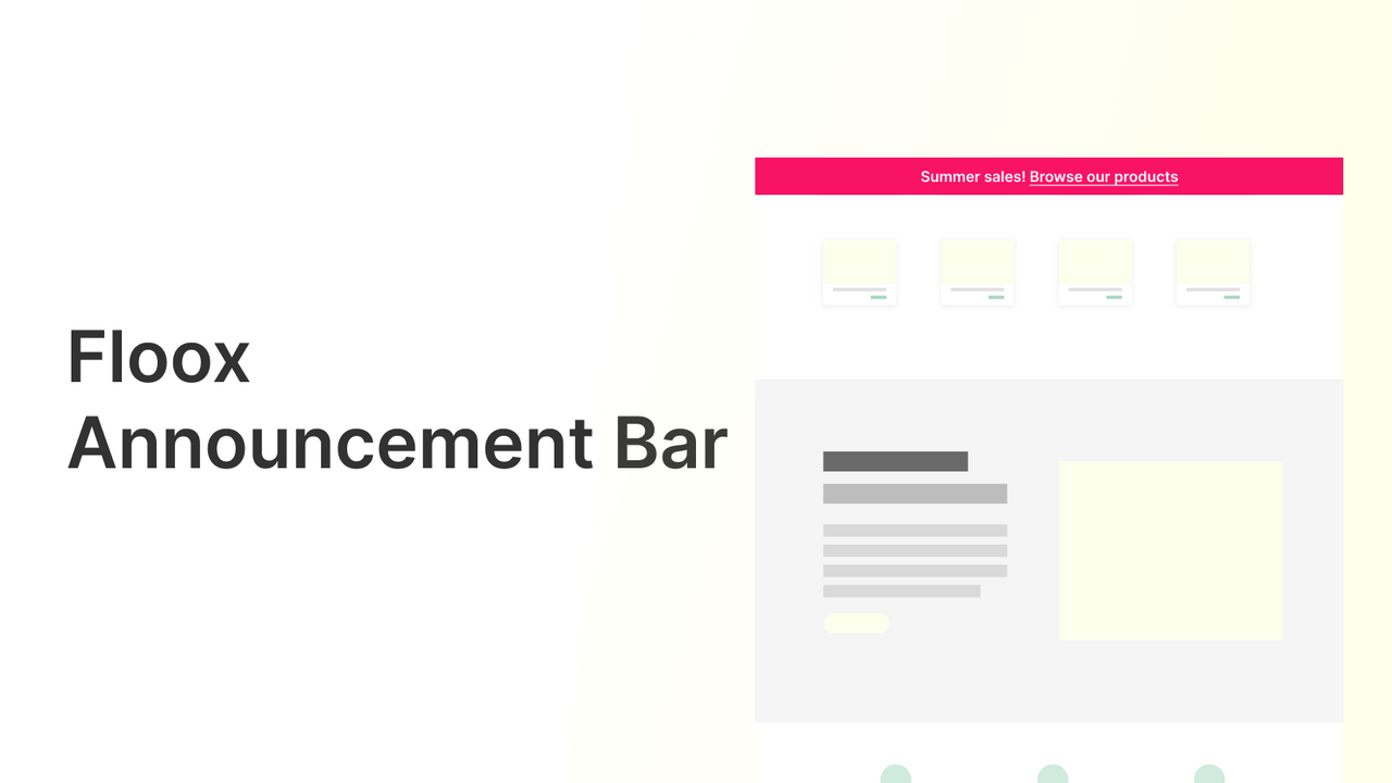 Floox Announcement Banner