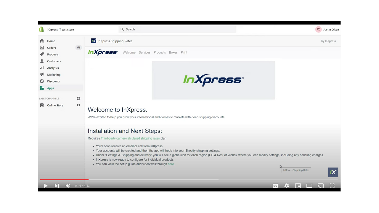 InXpress Shipping Rates