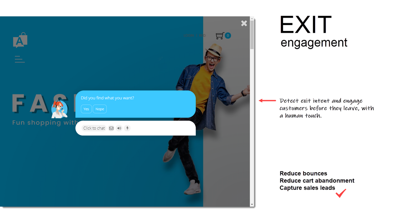 Conversational exit engagement
