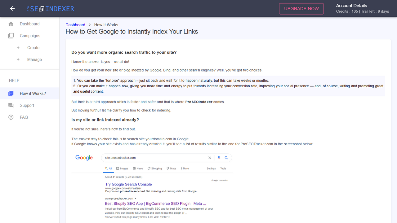 Pro SEO Indexer - How It Works