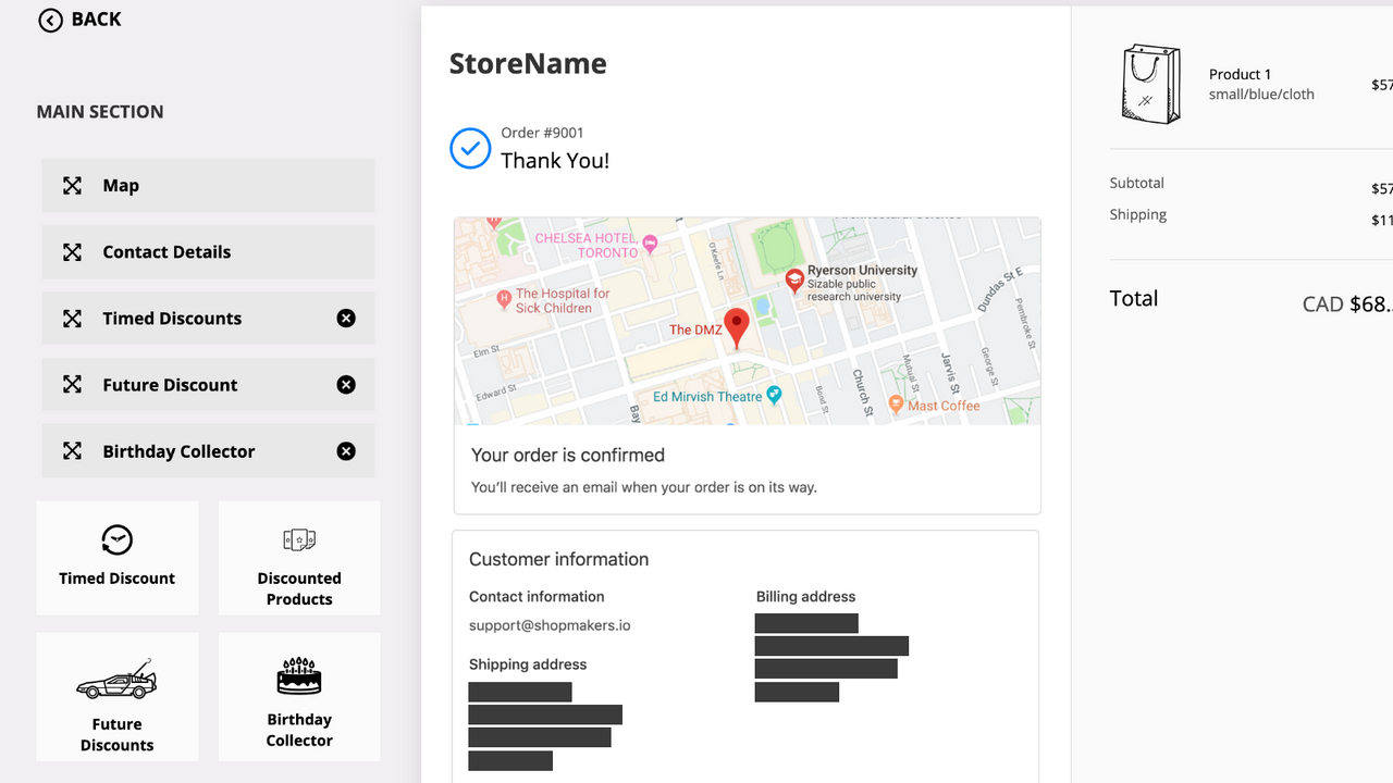 Checkout Upsell Post Purchase